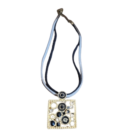 Lia Sophia Jewelry - Lia Sophia necklace Onyx and Zirconia Necklace pendant and chain